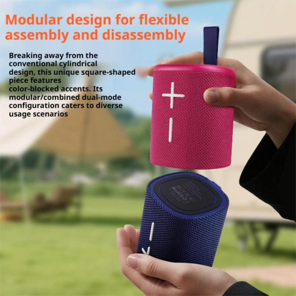 Portable Speaker with Magnetic 2-in-1 Design, Wireless Speaker for Home Outdoor Use