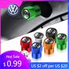 2026 Heiß Für Volkswagen VW 4 Stück Auto-Reifenventilkappen Metall-Styling Reifenluftventil-Abdeckung Für Volkswagen CC Golf 4 6 7 GTI Tiguan P