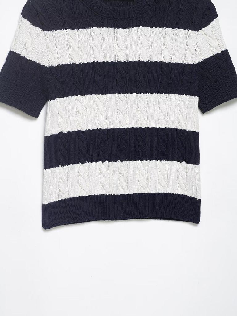 2026 Spring Women's Striped Knit Sweater