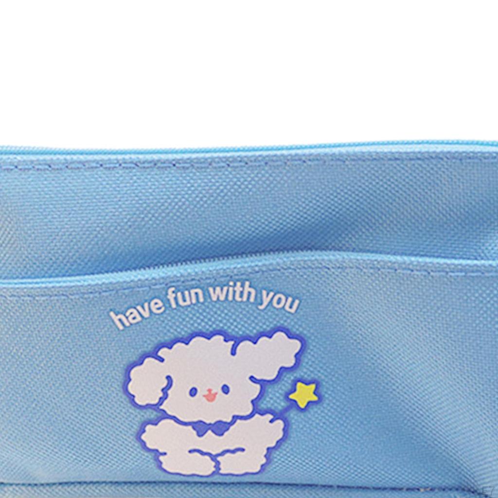 Multifunction Zipper Pencil Case Pen Marker Holder for Students Teens School