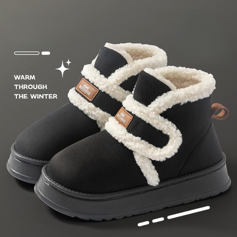 Fashion Women's Snow Boots 2025 New Winter Fashion Warm Thicken Outdoor Cotton Shoes Non Slip Lightweight Comfortable Plush Short Boots