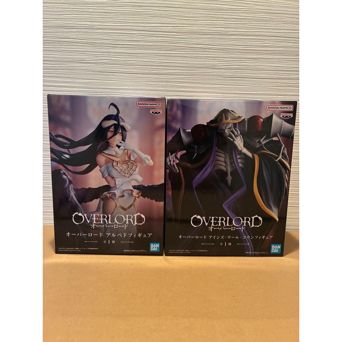 Used Overlord Figure Albedo Ainz Ooal Gown Set of 2