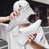 Men's Cross-Border Flyknit Mesh Sneakers, Sizes 45-47, Lightweight Low-Top, All-Season Casual Sports Shoes