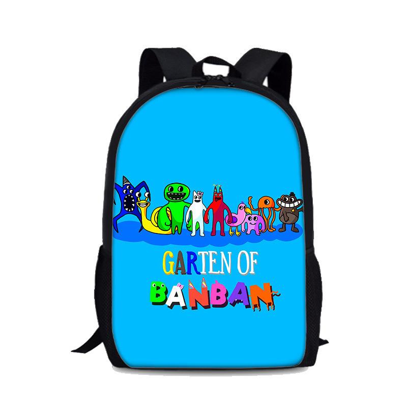 

Cartoon Youthful Garten of Banban Student School Bags Notebook Backpacks 3D Printed Oxford Waterproof Boys/Girls Travel Bags