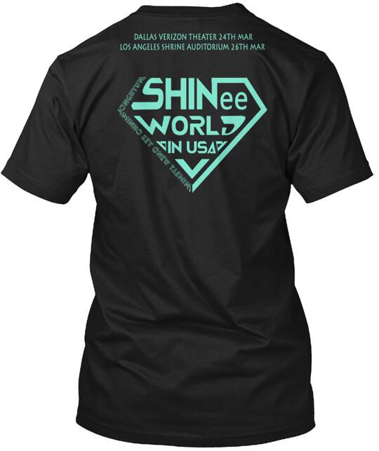 

SHINEE WORLD V IN USA tours 2017 KPOP Tee T-shirt Made in the Size S to 5XL Unisex T-Shirt S