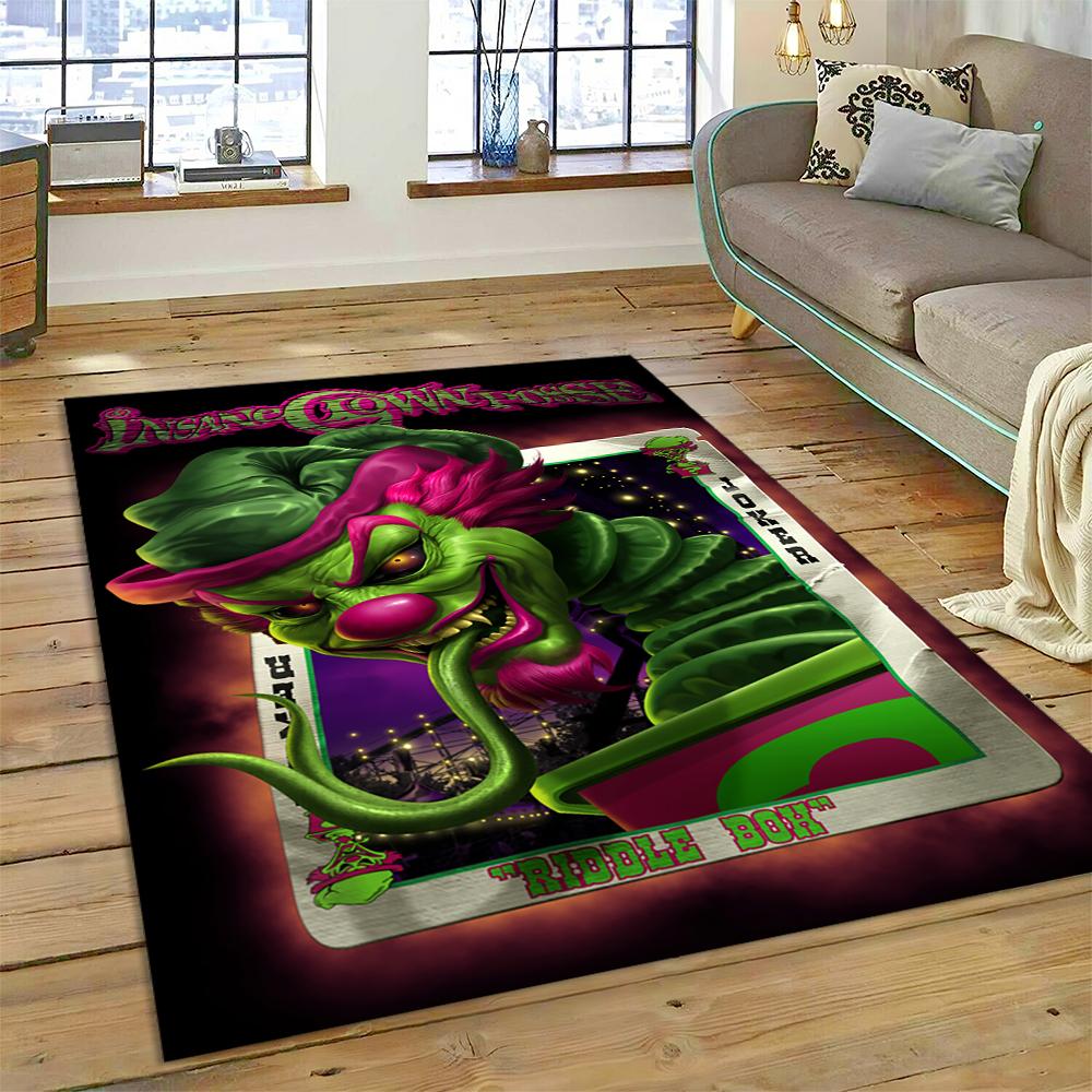 Insane Clown Posse Icp Juggalo Rap Metal Koberec Kobereček pro Ložnici Obývací Pokoj Domácí Dekorace Pohovky,Děti Velký Dekor Podlahová Rohož