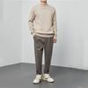Korean Fashion Men Clothing New Autumn Winter Sweaters Solid Mock Neck Trend Versatile Casual Long Sleeve Pullovers Knitted Tops