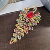 Exquisite Phoenix Brooch Clip Crystal Peacock Badge Pin Vintage Chest Flower Pin  Office