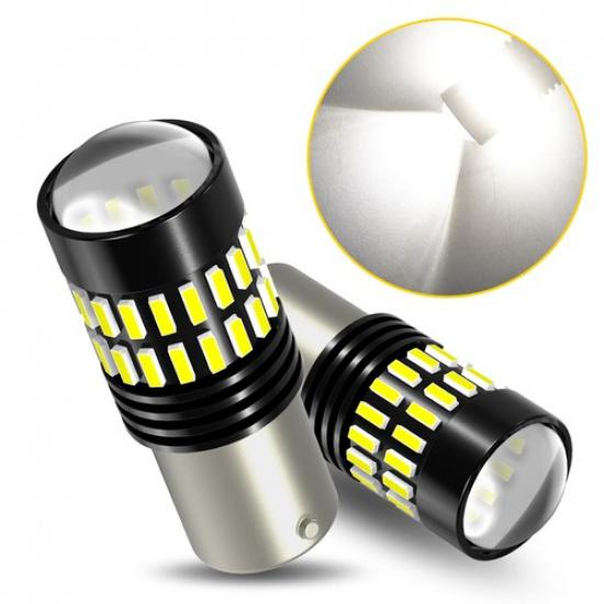 2PCS AUXITO 1156 7506 LED Reverse Backup Light Bulbs White 6000K Canbus Bright
