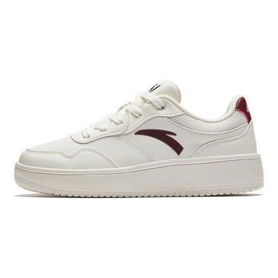 Comfortable Versatile Non-Slip Low-Top Skate Shoes Women Sneakers White Red 922428010-6