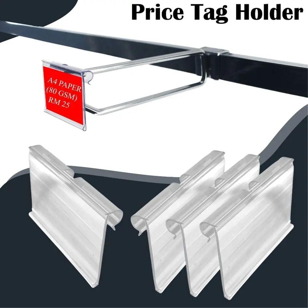 Price Tag Price Label Holders PVC Plastic Retail Shelf Card Slot  Mall Shop