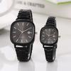Steel Belt Watch Retro Silver Real Calendar Square Watch High-end Sense Men's and Women's Commuting Gold Brick Quartz Watch