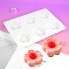 Professional 6 Cavity 3D Flower Cake Molds Flexible Silicone For Easy Demold And Creative Kitchen Projects