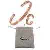 Vinterly Magnetic Pure Copper Jewelry-Set Adjustable Bracelets Ring Magnet Resizable Health Jewelry Sets Open Cuff Soft Matel