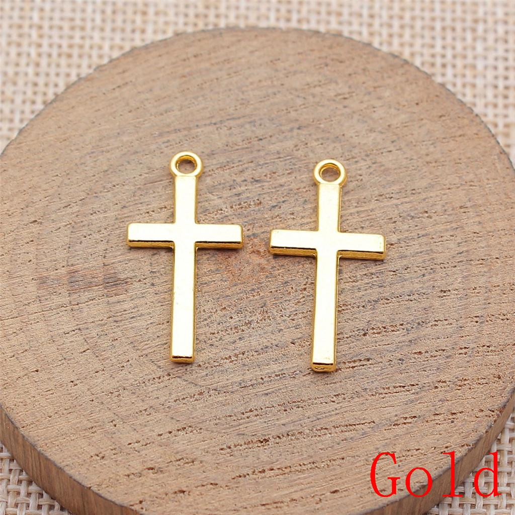 Heart Cross Shaped Charms Pendant For Bracelet Necklace Jewelry Making Craft Findings