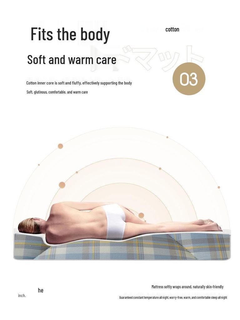 Klasse A Xinjiang Baumwoll-Matratzenauflage & Steppdecke für Studentenwohnheime & Mietwohnungen