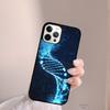 Retro DNA Science Illustration Phone Case For iPhone 17 Air 13 12 14 15 16  Cover For Apple Pro Max Plus Coque