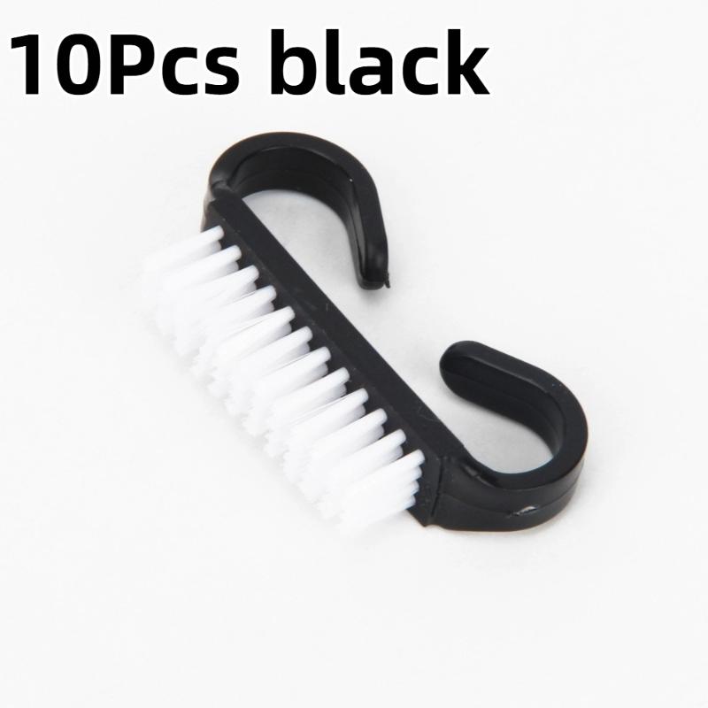 10/20 Pcs Cleaning Nail Brush Nail Art Plastic Soft Remove Dust Finger Care Gel Manicure Pedicure Tool Makeup Brushes Scrubbing