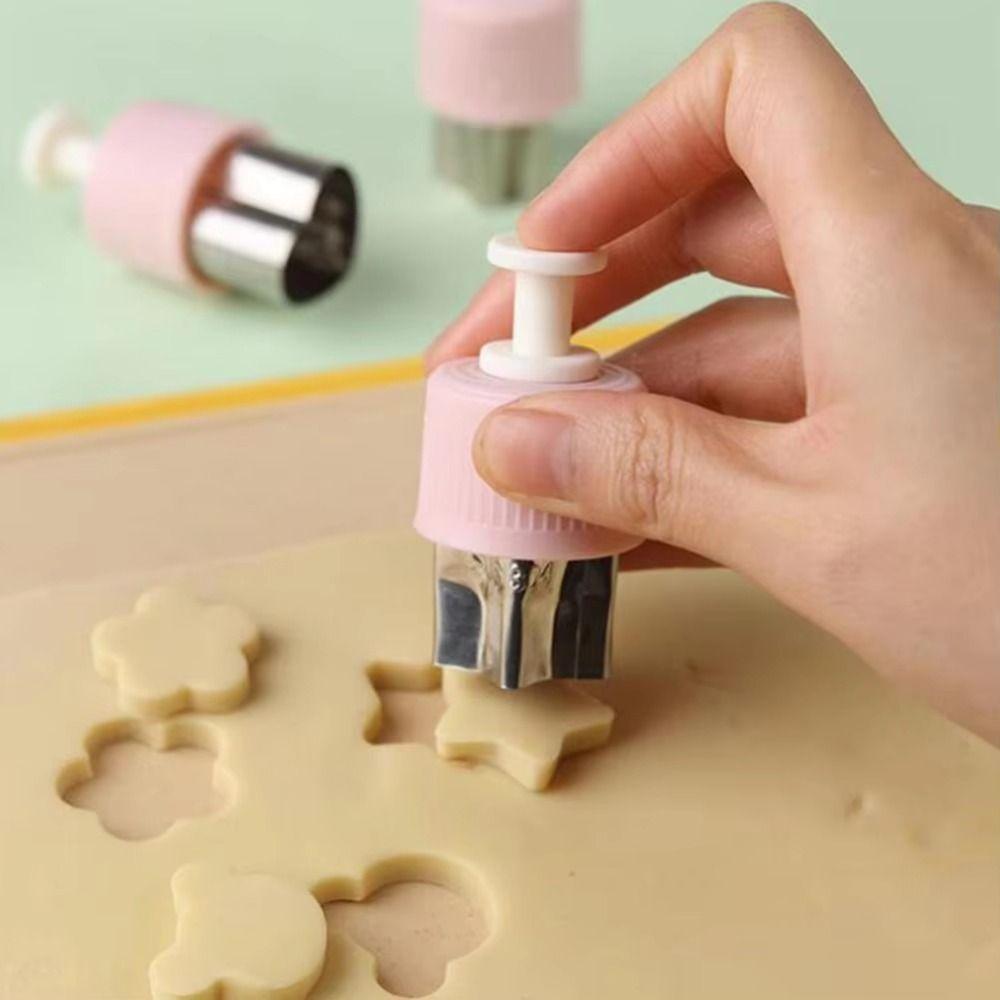 5Pcs/set Cartoon Vegetable Fruit Cutter Animal Shape Cut Mold Embossed Mold  Home Essentials