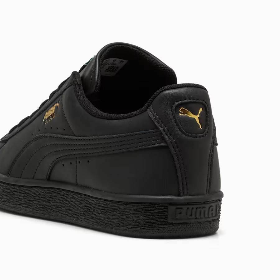 408467-02 Puma Suede "PUMA Black/Archive Green" (Men's)