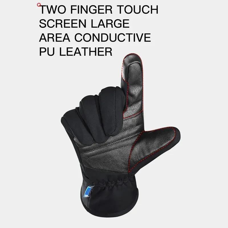 Warm Waterproof Touch Screen Motorcycle Ski Cycling Gloves Winter Outdoor Sports Driving Running Dirt Bike Riding A0081
