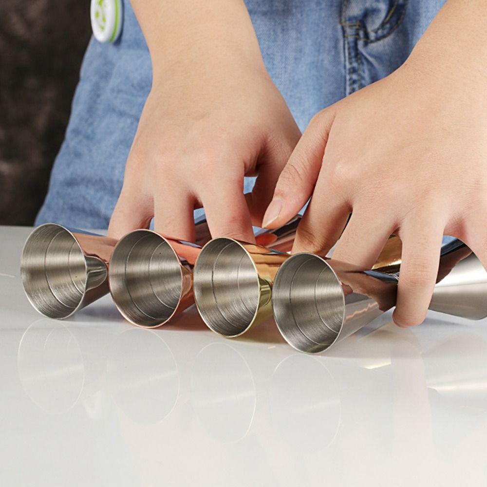 Měření Uvnitř Dvojitý Koktejlový Jigger Nerezová Ocel Japonský Jigger Barové Příslušenství