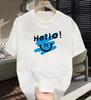 T-shirt imprimé nouveau motif d'été adapté aux hommes et aux femmes en pur coton T-shirt tendance et polyvalent