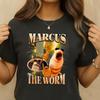 Marcus The Worm The Worm Robert Meme for Humor Lovers Unique Casual Gift Cotton Top All Seasons Casual Fashion Graphic T Shirts