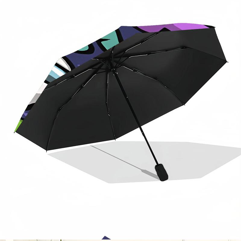 Among Us Print Automatic Open Close Umbrella, Portable Foldable Umbrella, for Outdoor Commute Camping Trip, Ideal Birthday Gift