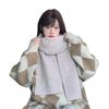 Ankola Red Korean-Style Women's Wool Knit Scarf – Winter 2024 High-End Christmas Gift Neck Warmer