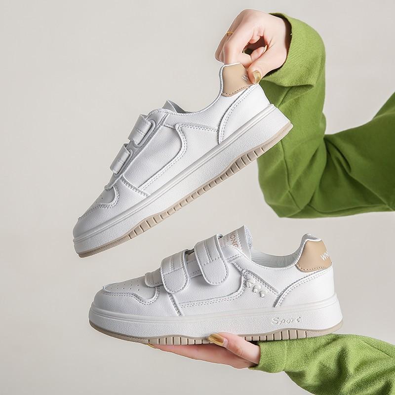Women's shoes fashion little white shoes women's new Velcro flat casual versatile student sports board shoes