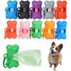 Pet Dog Poop Bag Bone Shape Dispenser Waste Garbage Carrier Holder Dispensers Poop Bag Dogs Trash Cleaning Tool Pet Products LS