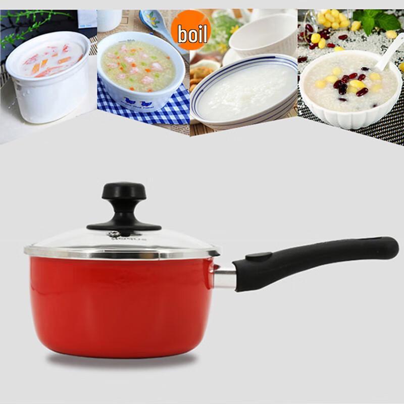 SUPOR Chinese Red Non-stick 3-Piece Cookware Set