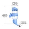 Plastic Water Feeder Bottle Hangings Auto Dispenser Drinker Hamster Small Pet Drinking Stainless Steel-Pipe Fountain