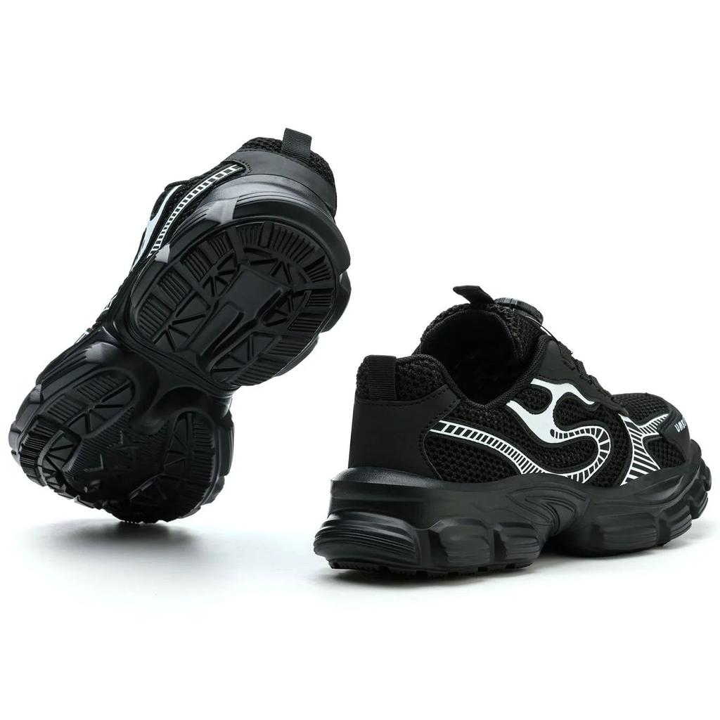 Summer Button Women's Steel Head Safety Shoes Smashing Breathable Upper Workshop Factory Women's Work Shoes