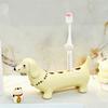Cartoon Dog Toothbrush Stand Ceramic Separated Compartment Toothbrush Holder For Toothpaste Brushes Bathroom Decors