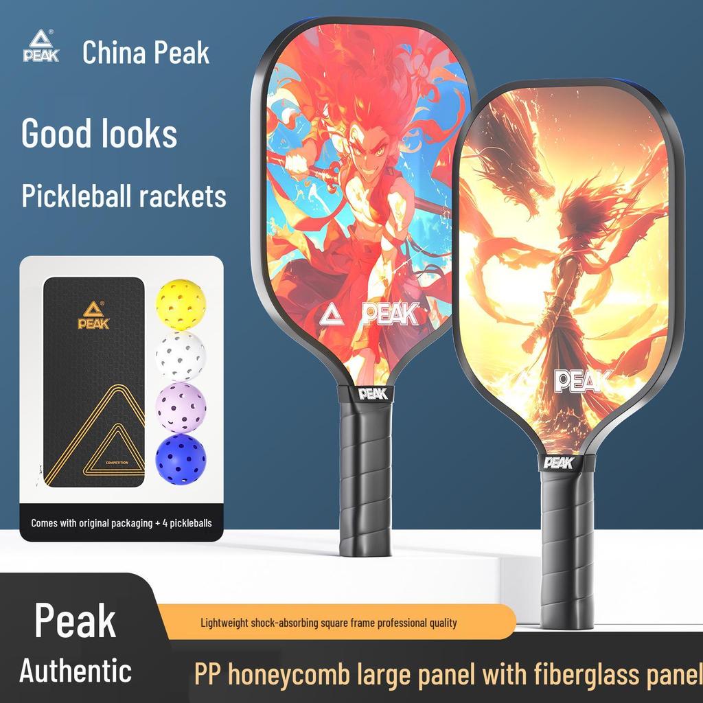 Peak Fiberglass Pickleball Racket for Adults & Kids - Professional Grade