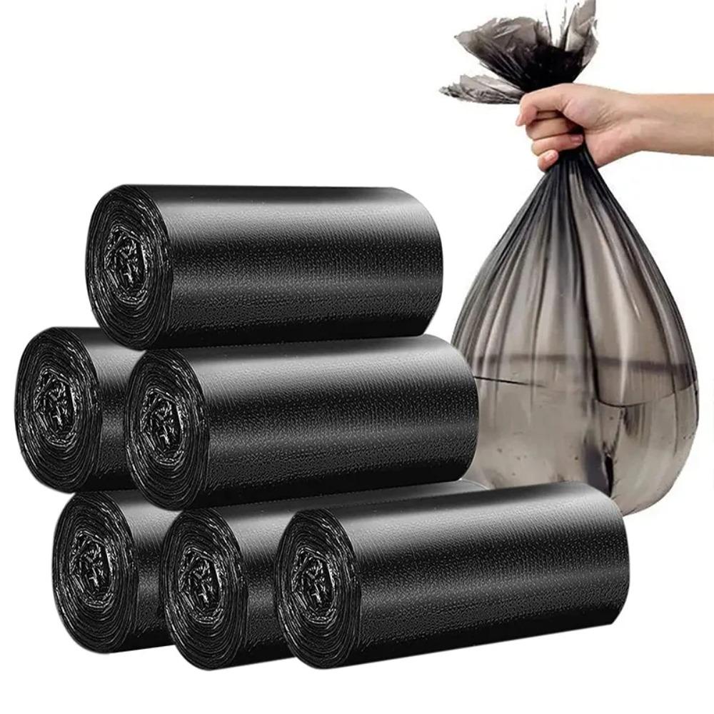 100pcs Disposable Garbage Bag Plastic Trash Bag Liner Bags Waste Bag  Bathroom