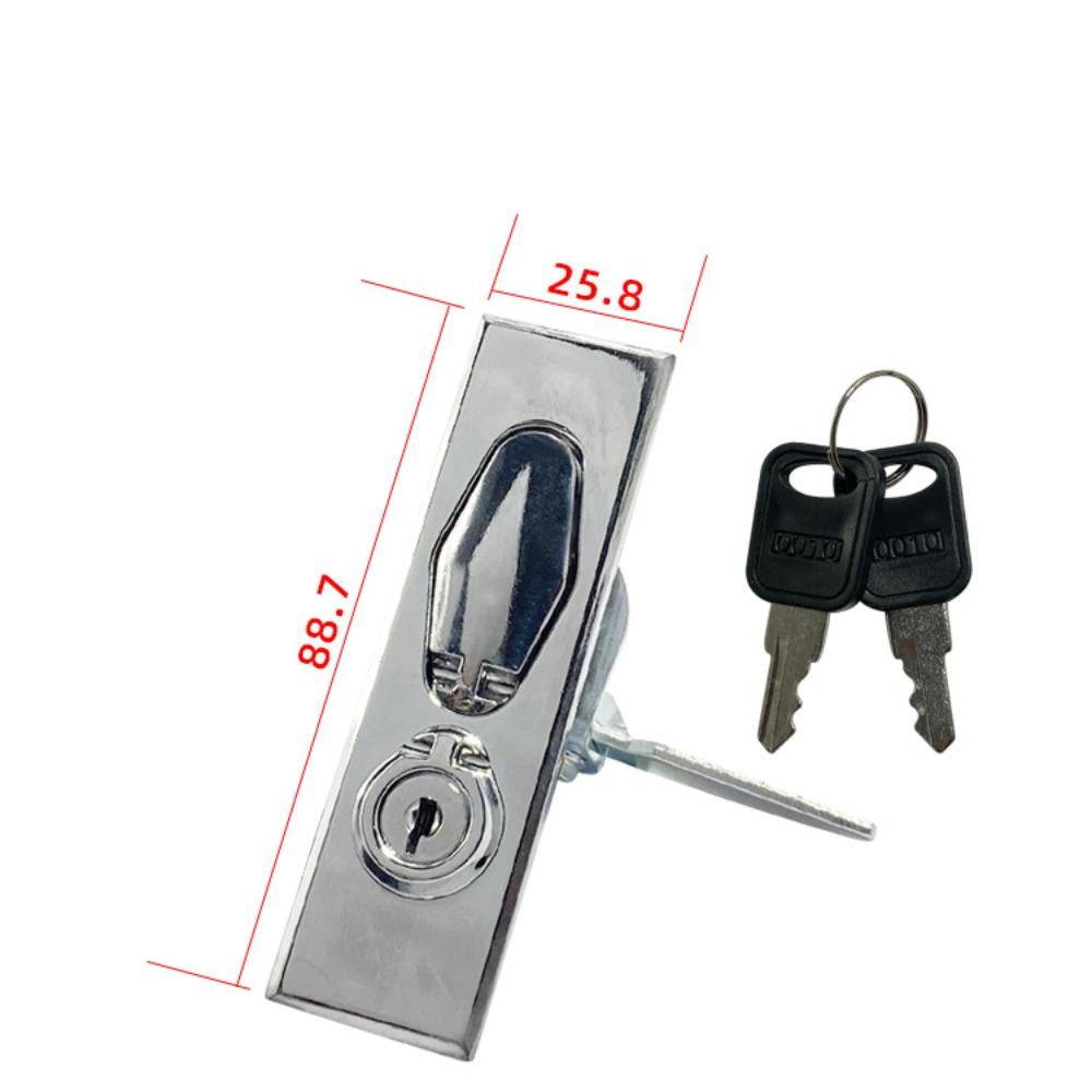 Brushed Flat Lock with Key Distribution Cabinet Door Lock Metering Lock  Distribution Box
