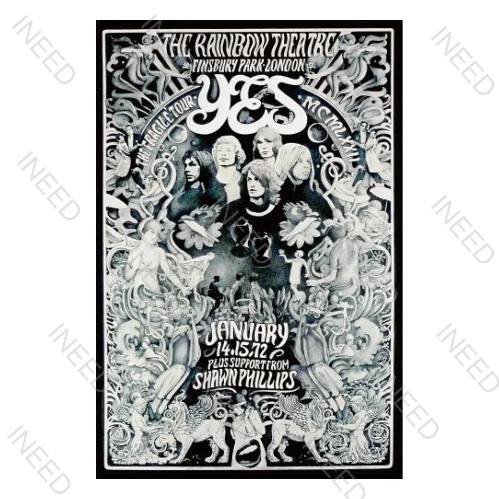 INEED Rétro Vintage Rock N Roll Groupe Panneau en Étain Affiche de Musique Plaque Décorative Plaque en Métal Pour Cave d'Homme Club Décor Mural Maison