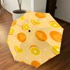 1PC Orange Slice Umbrella-8-Rib Reinforced Portable Folding Travel Suitable for All Seasons Outdoor Daily Use-G354