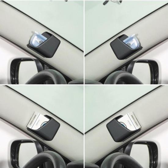 2PCS Black Storage Box Car Interior Accessories Organizer Storage Bag Holder