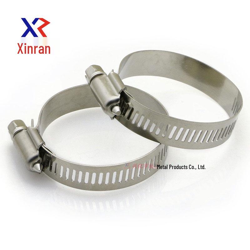 

Stainless Steel Hose and Pipe Clamp for Washers, Range Hoods, Gas Pipes, and Utility Poles Clamp 8-16 mm (Mini)