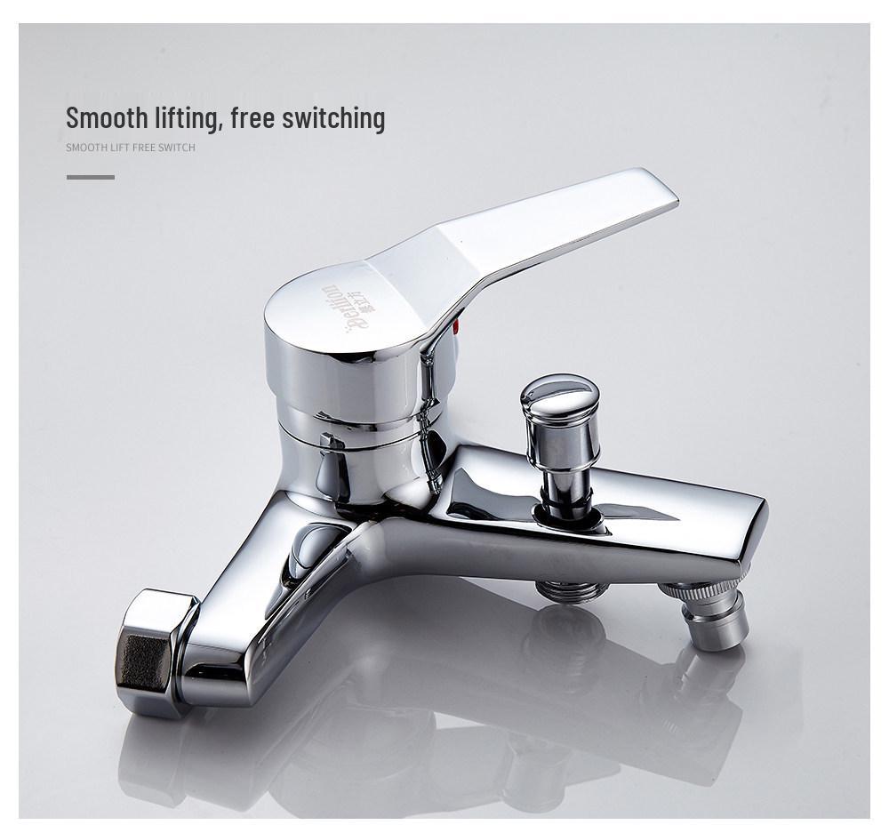All-Copper Dual-Function Bathroom Faucet & Mixer Valve for Water Heater and Shower