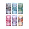 6sheets Colorful Retro Morandi Dot Sticker Round Label Mark Hand Account Photo Seal Sticker Decorative Material Wall  Stationary