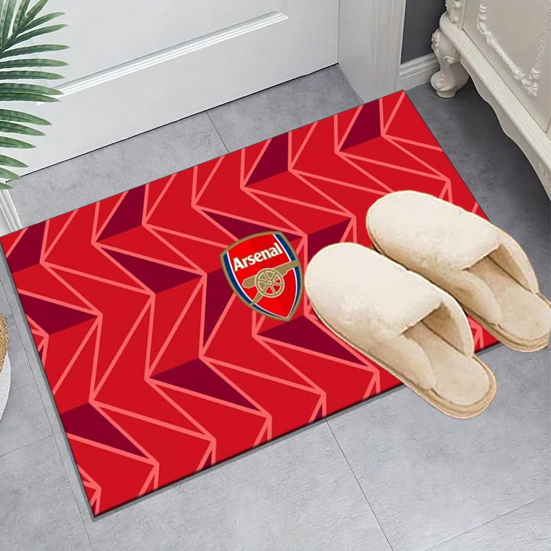1PC Arsenal Football Club Crest Floor Mat for Living Room, Game Rooms, Office, Bedroom, Office Floor Mat Playful Design, Christmas Fan Gifts