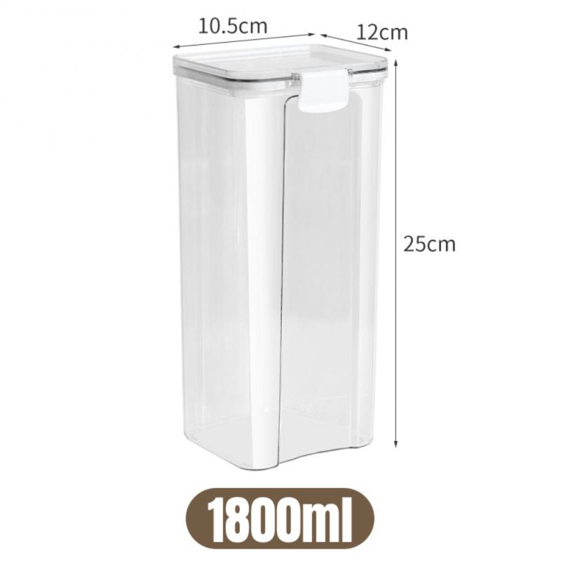 Sealed Jars Kitchen Grain Storage Organizer Large Tank Plastic Moisture-proof Storage Box Household Seasoning Jars