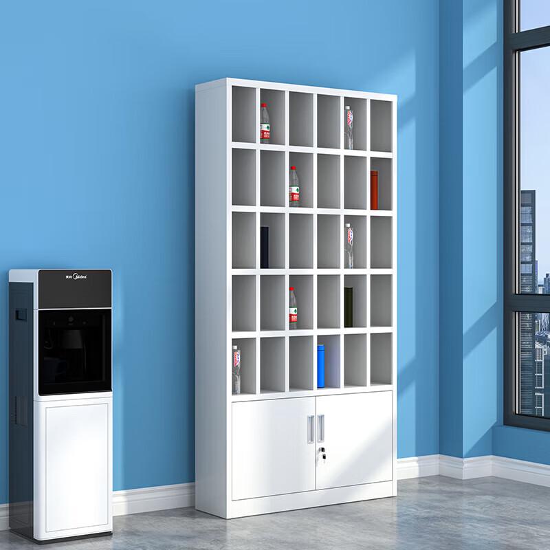 Jingwei 30-Compartment Steel Cup Storage Cabinet
