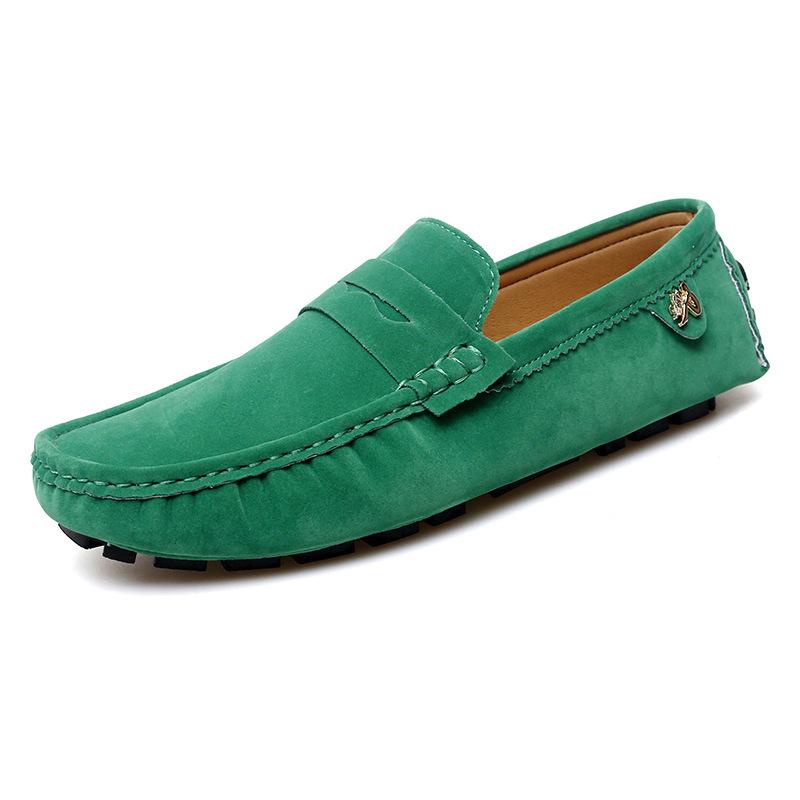 

Large size Doudou shoes for men and women, new parent-child Doudou shoes in spring and autumn, driving shoes 48 зелений