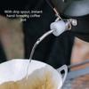 1 Litre Camping Kettle with Foldable Handle Fast Heating Gas Teapot Outdoor Lightweight Whistling Stainless Steel Kettle